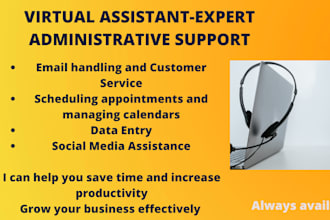 be your  online virtual assistant for admin duties