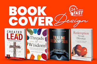 design a book cover design, ebook cover, kdp book cover