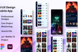 mobile app UI design for android and IOS