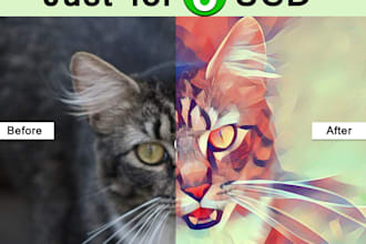change your pets into amazing polygon portrait for just 5 bucks