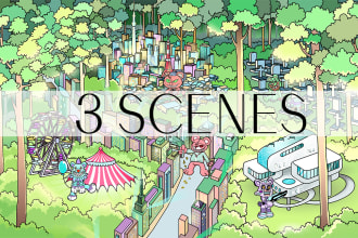 draw 2d map illustration for you