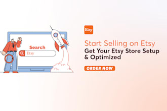 setup your etsy store, upload SEO optimised listings with keywords