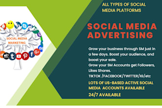 do social media advertising facebook twitter tiktok youtube