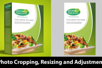 do photo cropping, resizing and adjustment