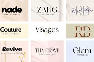 design lettermark, wordmark, signature, pictorial logo