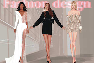 draw fashion sketch, fashion illustration