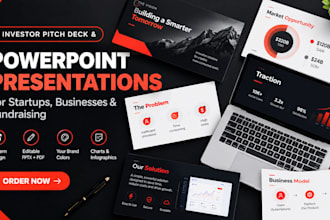 investor pitch deck startup pitch deck and business presentation