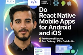 develop react native mobile app as react native developer