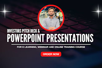 create webinar video, ppt presentation slides webinar, course slides and video