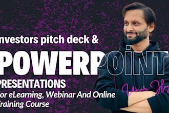 design powerpoint presentation for elearning, webinar and online training course