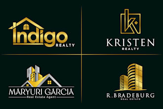 do professional modern real estate logo design
