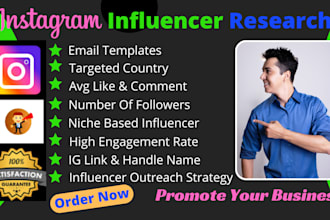 search some of the top instagram influencers for your brand