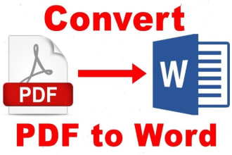 convert PDF to word, pdf to excel, copy paste, data entry