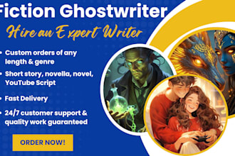 ghostwrite a fiction book as an ebook ghostwriter