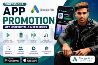promote your mobile app and run google ads campaign