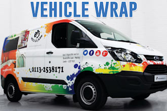 design car wrap, van wrap, truck wrap, and custom vehicle wrap designing