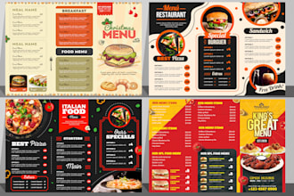 design restaurant cafe bar menu, menu card digital food menu