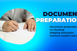 prepare a documents based on the lc