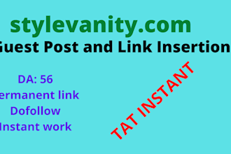 guest post and link building on stylevanity
