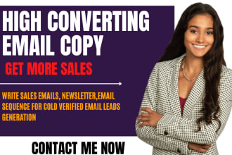 ghostwrite sales emails, newsletters email sequences cold email leads generation