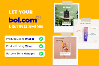 create product images and videos for bol com listing