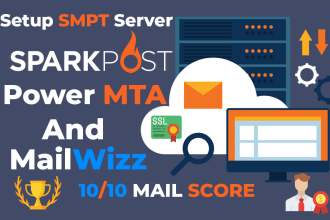 expert setup powermta SMTP server and mailwizz for high volume email marketing