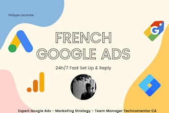 create and manage your french france google adwords ppc campaign