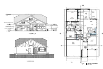 convert pdf to cad, sketch to cad, and tracing of elevation