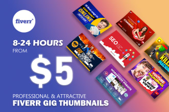 design high quality fiverr gig image, thumbnail in 12 hours