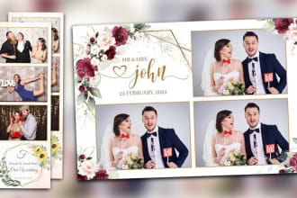 design creative 360 photo booth filter frame overlay