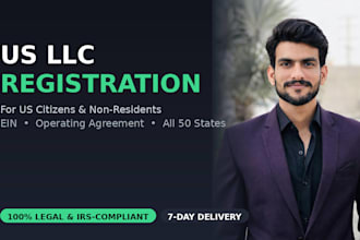 register your US llc with ein for residents and non residents, or UK ltd
