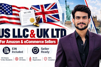 form your US llc or UK ltd with ein for online and ecommerce businesses