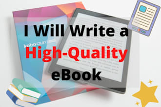be your professional ebook writer, ghost book writer and book writing