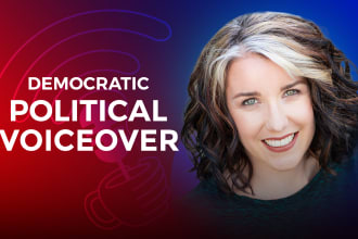 record american female democratic political voiceover