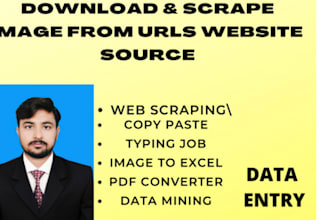 scrape download images pdf from any website or url list and copy paste