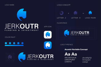 create a modern minimalist logo design and brand style guides