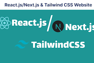 build react js next js with tailwind CSS