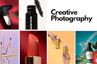 shoot creative professional product photography in a studio