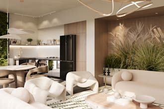 do modern home interior design, 3d design renovation and visualization
