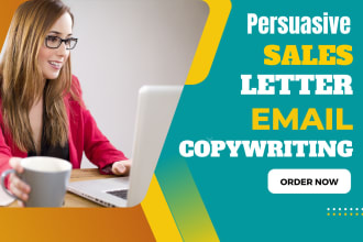 do persuasive sales letter and email copywriting for email marketing