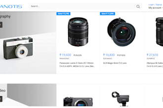 design camera accessories drones photography accessories shopify store website