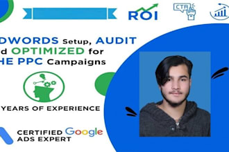 you will get a google or bing ads setup and management