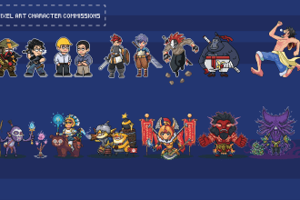 make pixel art character from photos or original character