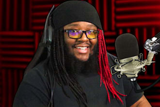 perform and record a male voice over