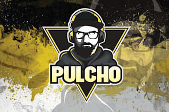 gaming mascot logo design for esports and youtube channel