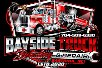 design excellent truck logo