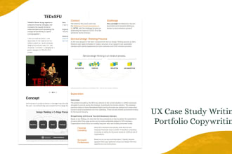 write a UX UI case study for your portfolio