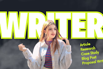 write essay, article, report, script on any topic or subject