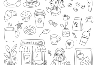 create modern minimalist poster food lifestyle