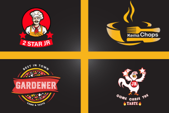 do minimal and modern restaurant logo design